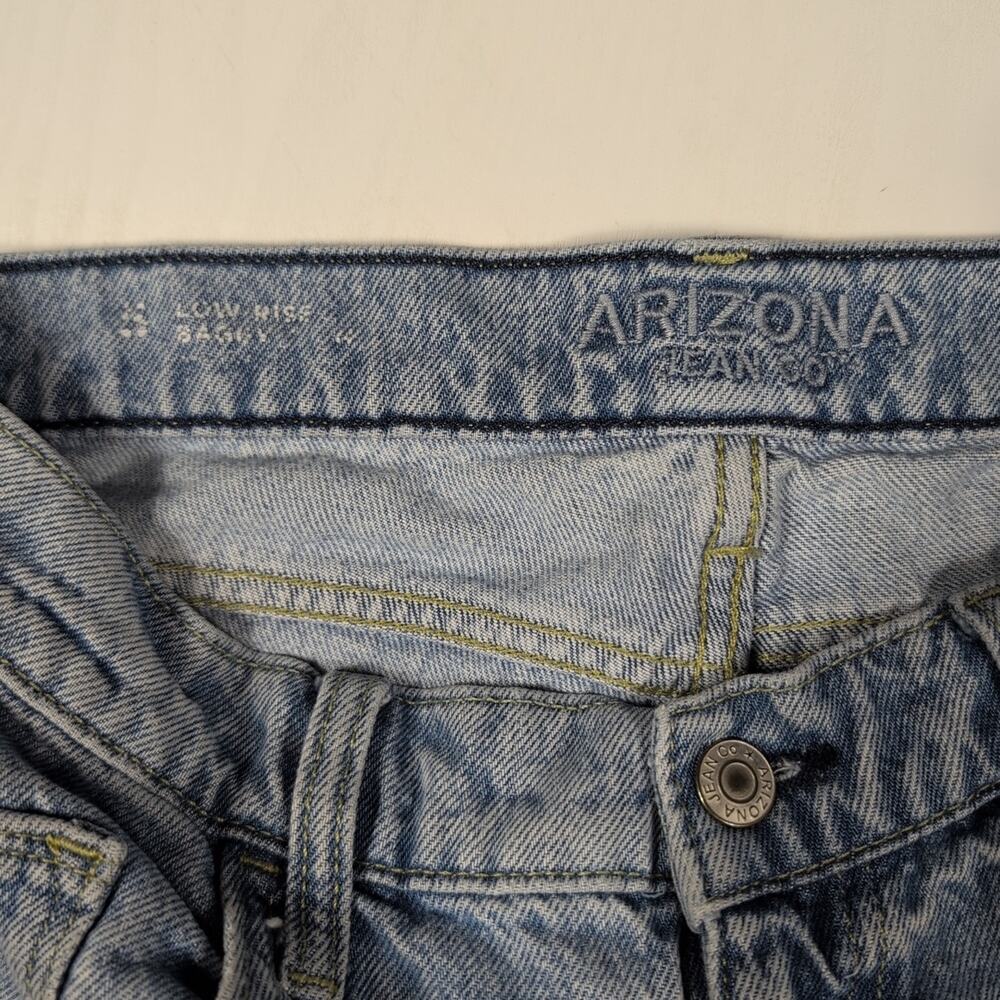 Arizona Low Rise Baggy Jeans Womens Size 5 Light Blue Cargo Skater 90s Grunge - Picture 10 of 11